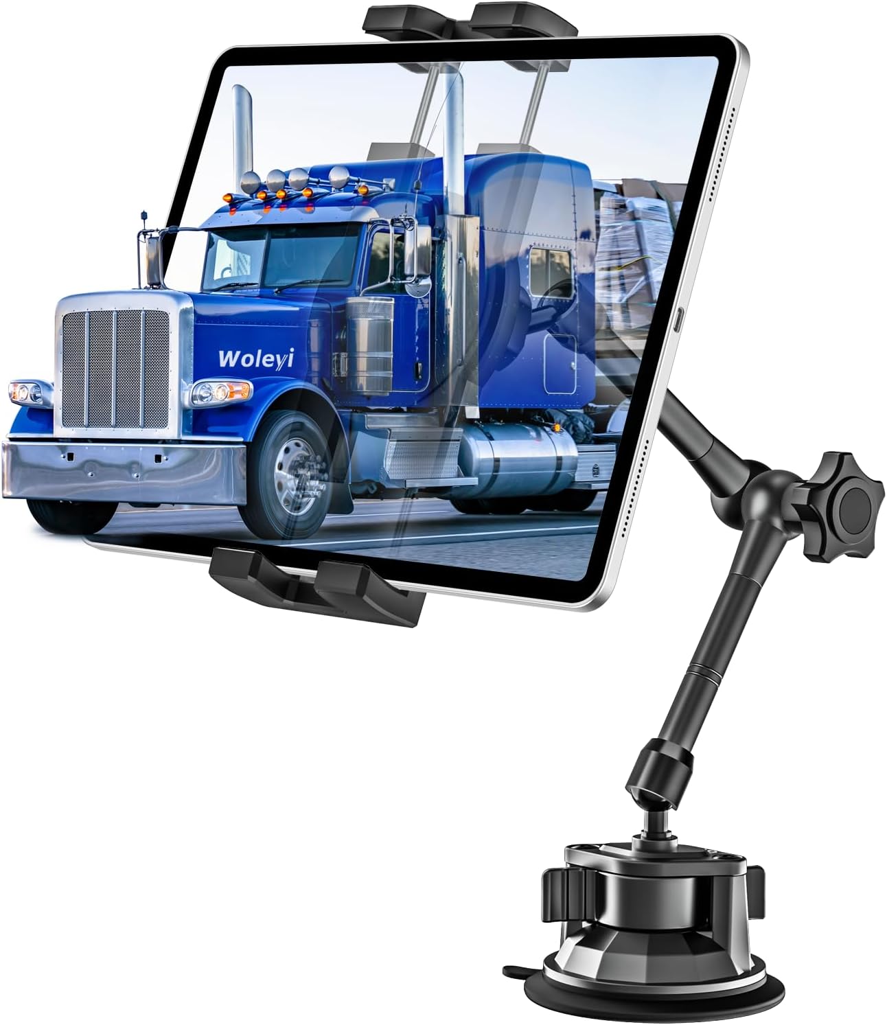Metal Tablet Mount with Super Suction Cup for Vehicles
