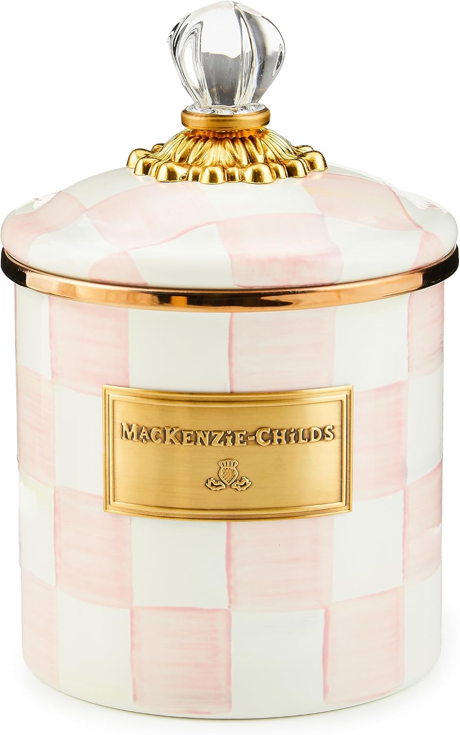 MACKENZIE-CHILDS Small Enamel Canister for Stylish Storage