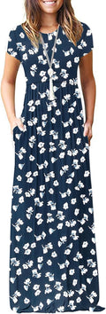AUSELILY Women's Long Maxi Dress - Soft Casual Summer Staple
