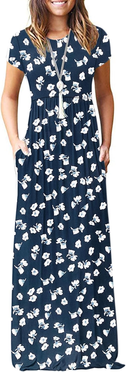 AUSELILY Women's Casual Maxi Dresses for Summer and Spring Wear