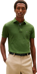 Tommy Hilfiger Mens Slim Fit Polo Shirt - Stretch Organic Cotton