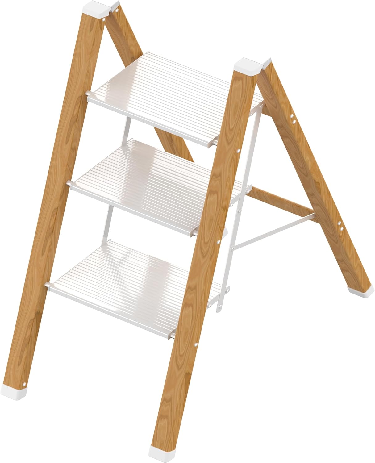 3 Step Ladder Portable Folding Lightweight Anti-Slip Design