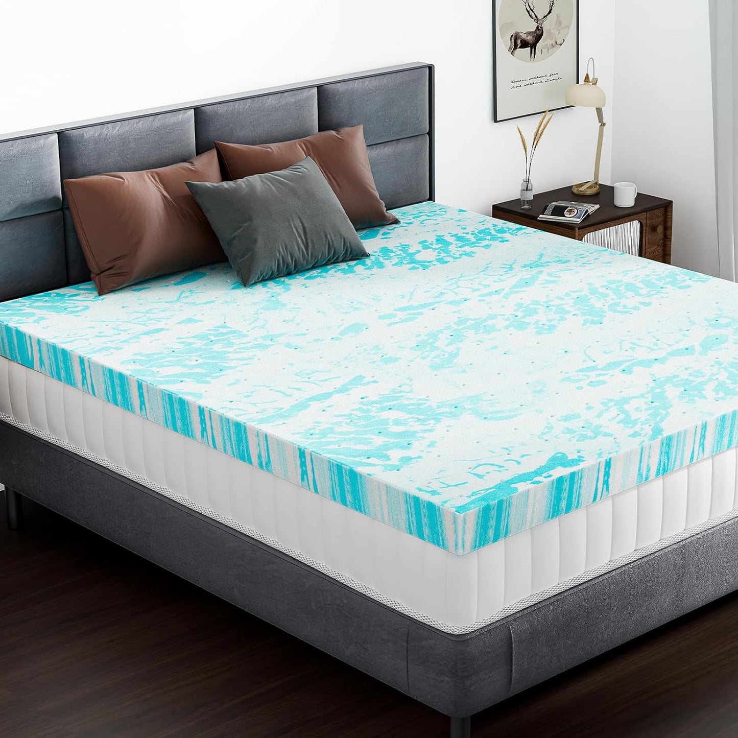 DUMOS Mattress Toppers Memory Foam Twin XL for Comfort