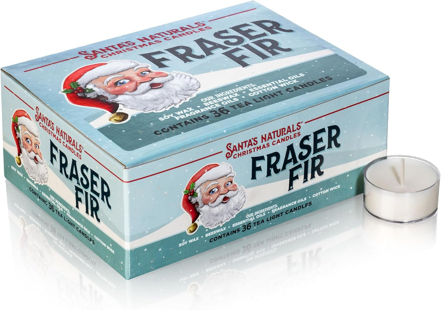 Fraser Fir Christmas Tea Light Candles for Holiday Cheer