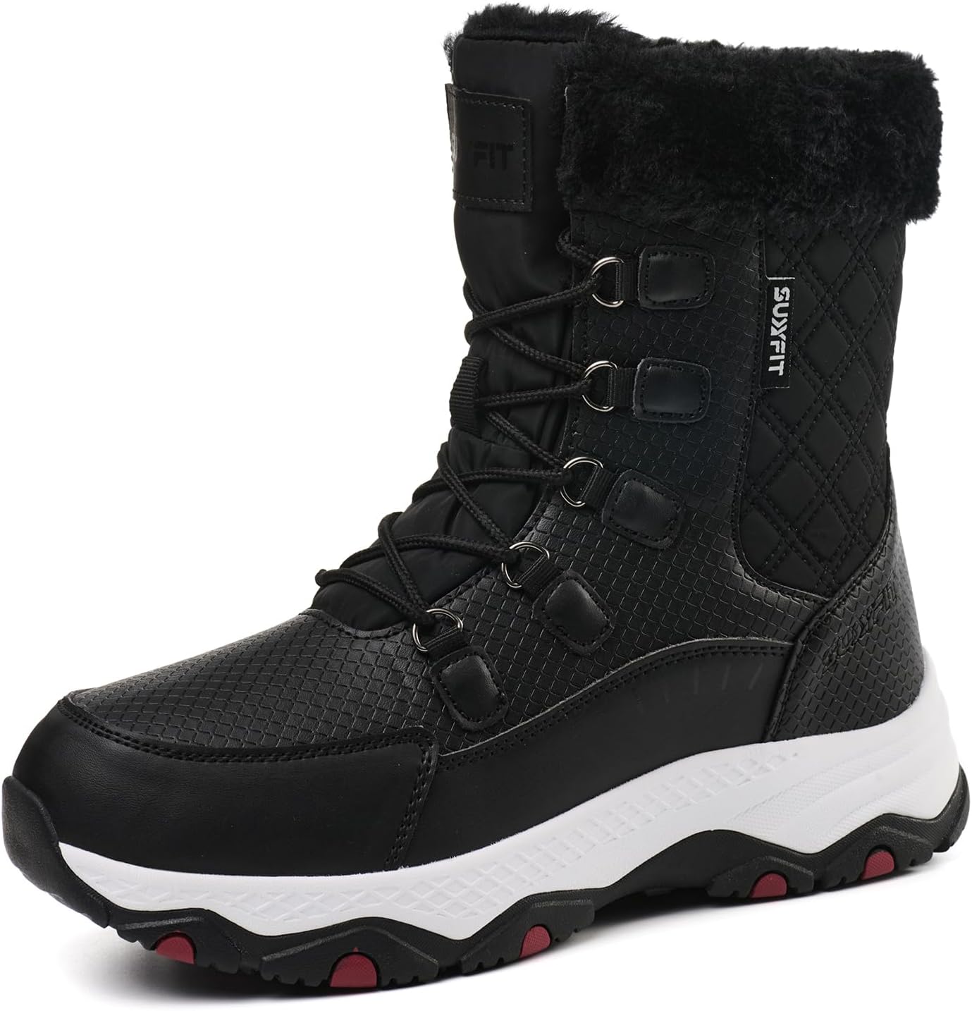 Waterproof Snow Boots for Women: Warm Mid-Calf Winter Booties