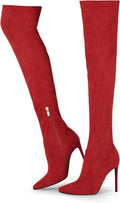 Elisabet Tang Thigh High Boots Over the Knee Boots - Sleek 4.3in