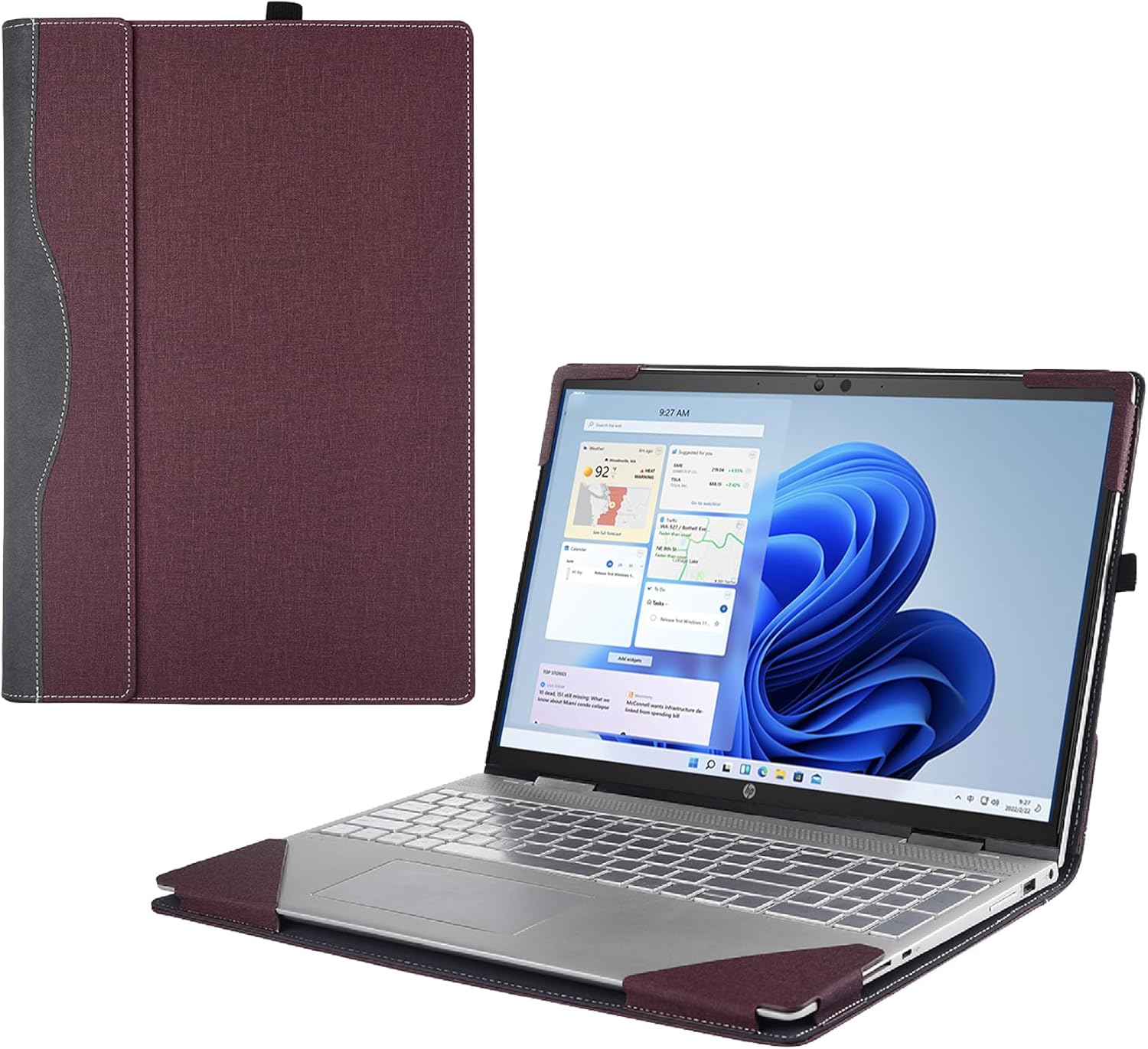Laptop Case Cover for 16in Dell Inspiron 16 Plus 7640 - Wine Red