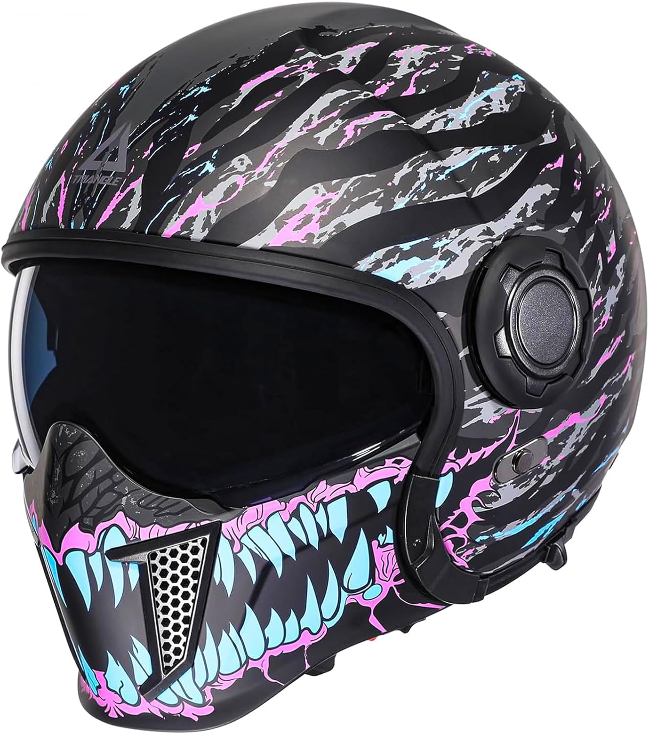 TRIANGLE Full Face Motorcycle Helmets for Men & Women - XL Size