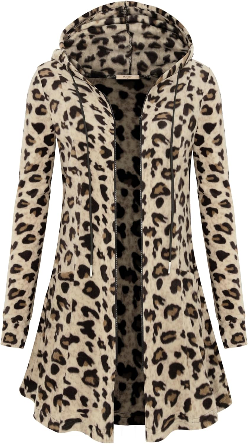 Miusey Womens Zip Up Long Hoodie Jacket for Stylish Comfort