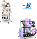 4-Tier Rolling Cart with 360 Wheels - Yoga Mat & Equipment Rack