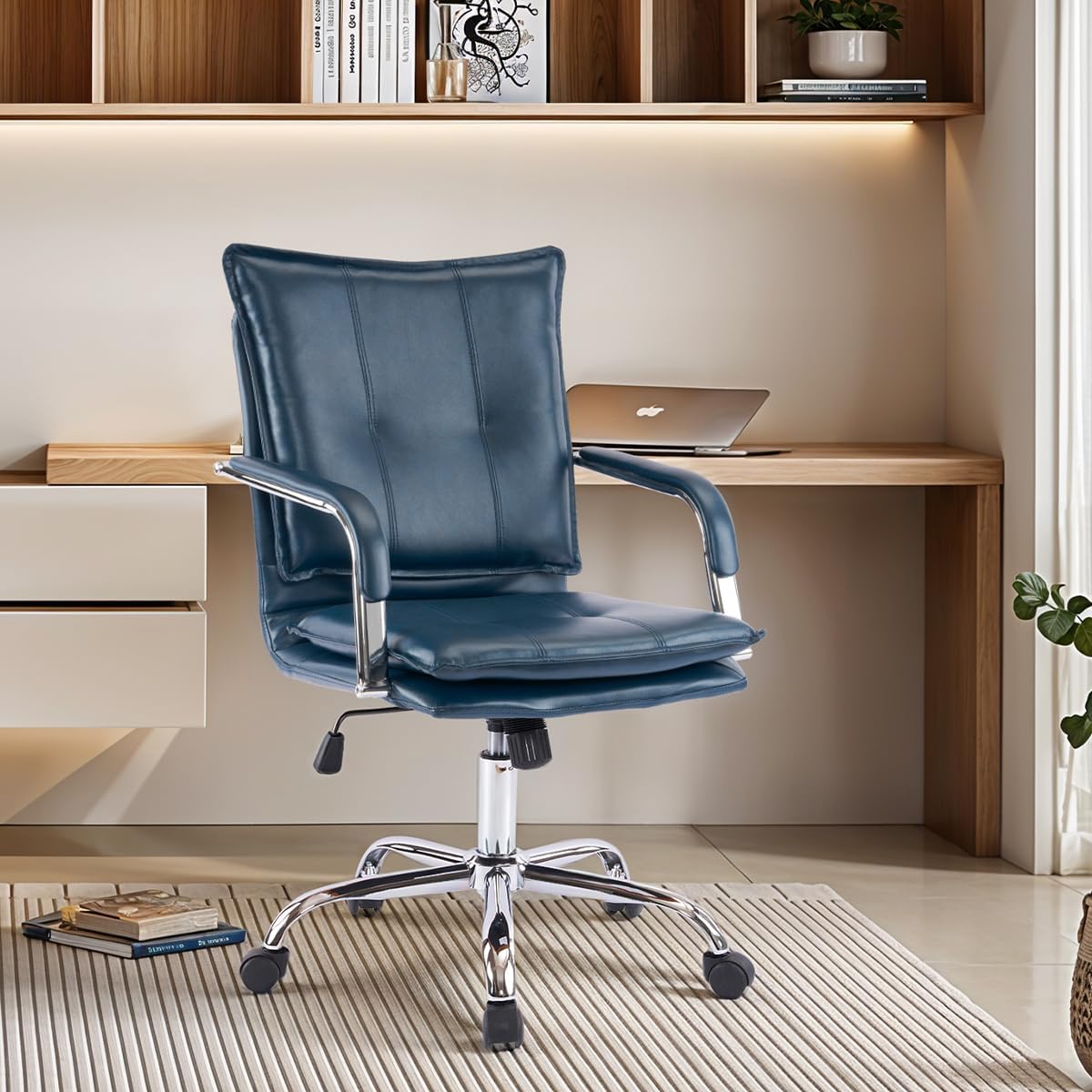 MOJAY Modern Ergonomic Leather Office Chair