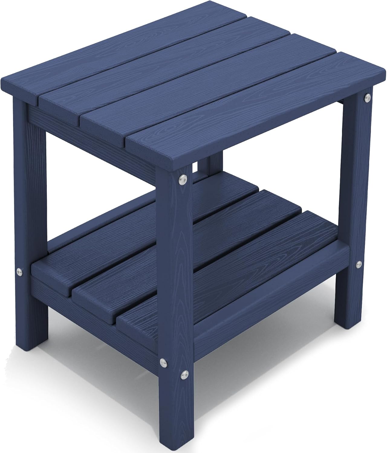 KINGYES Double Side Table - Stylish Adirondack End Table in Navy