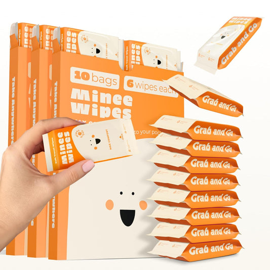 Hypoallergenic MOONIES Travel Wipes - Gentle & Compact