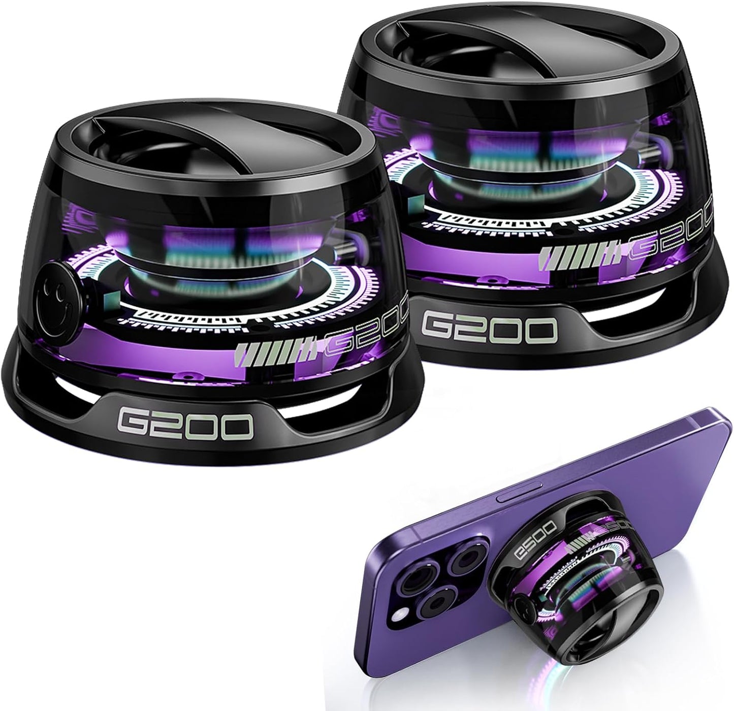 G200 Magnetic Bluetooth Speaker with RGB Light and Stand