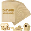 Basswood Sheets 3mm 12 x 18 in Plywood Pack 24 - Craft Ready