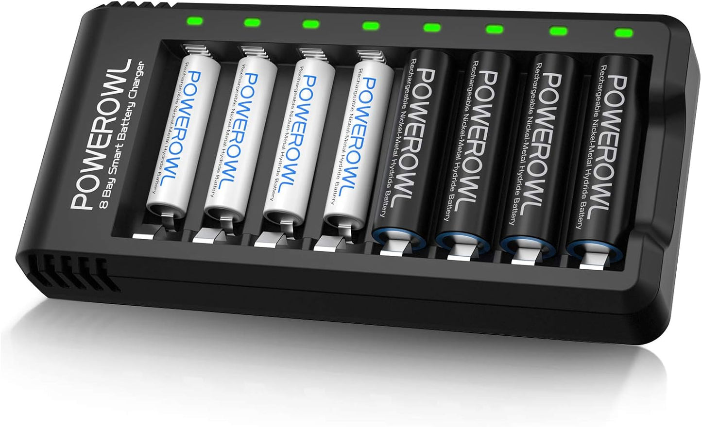 High Capacity Rechargeable Batteries - POWEROWL NiMH | Fast Charger