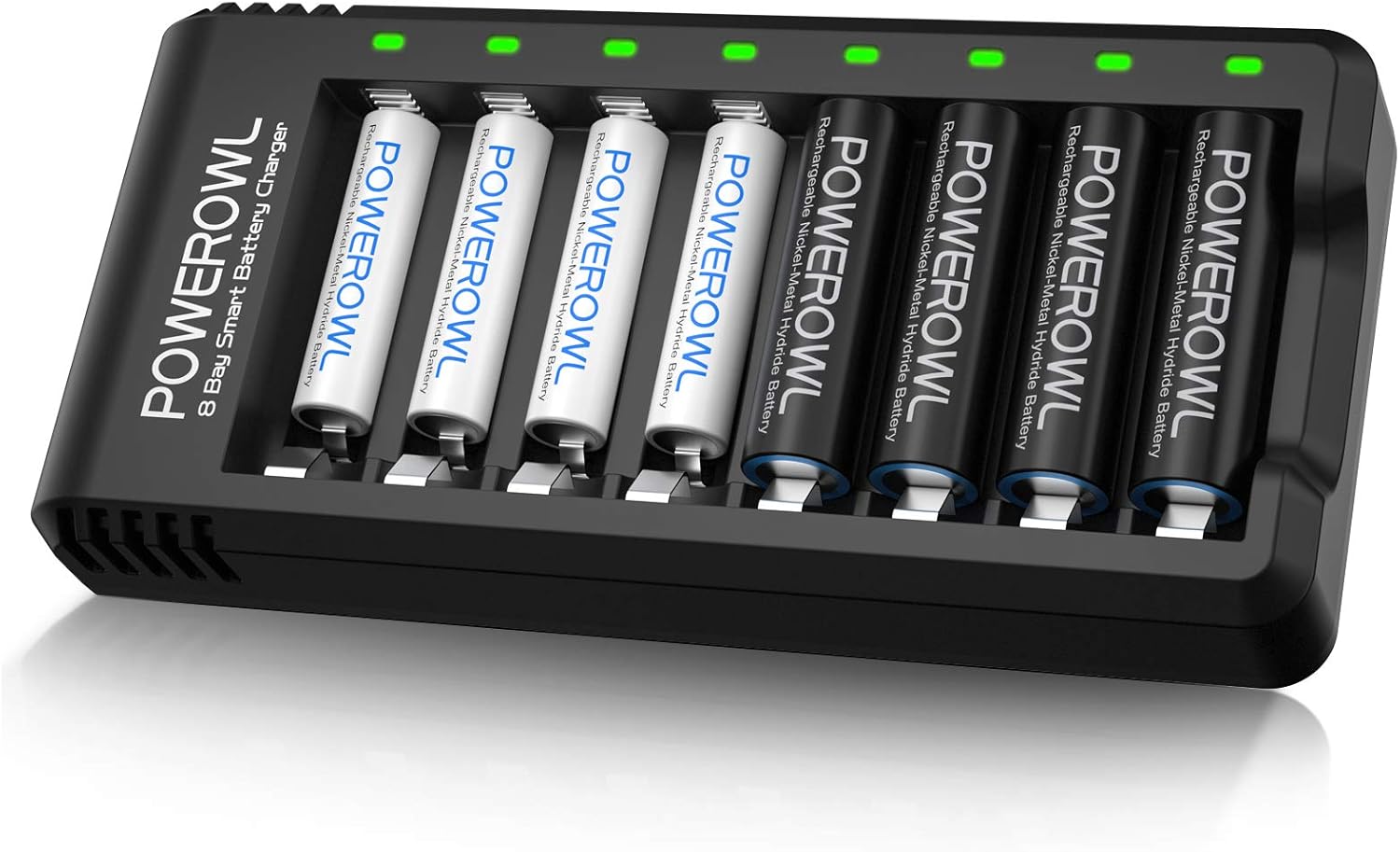 High Capacity Rechargeable Batteries - POWEROWL NiMH | Fast Charger