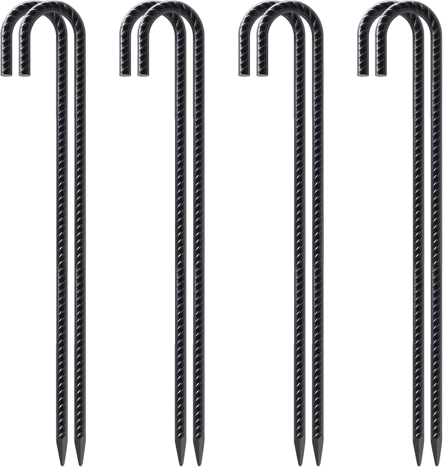 VVOKGO 24 Inch J Hook Heavy Duty Ground Anchors for Tents