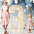 Light Up Marquee Numbers 4ft Large Foam Number 3 - Party Display