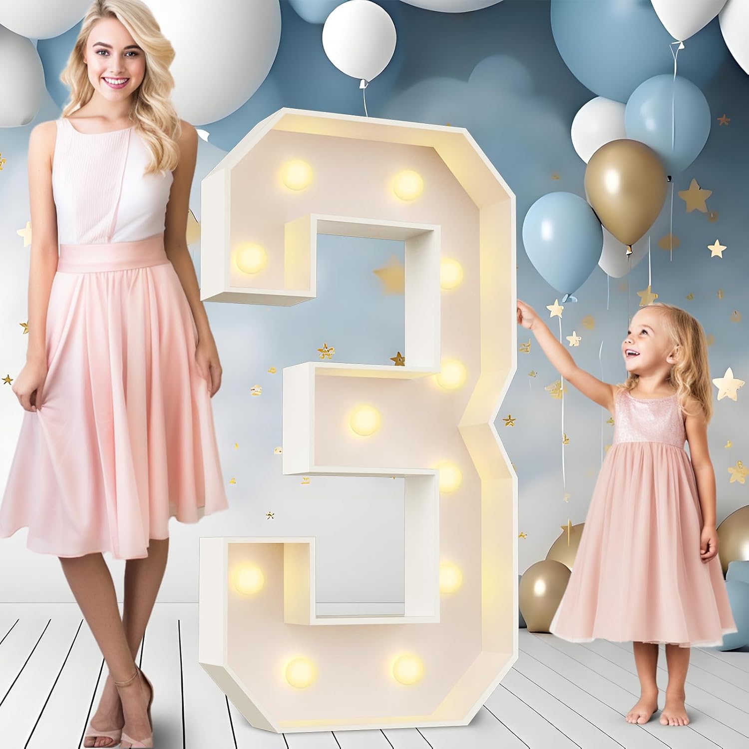 Light Up Your Party with 4FT Marquee Numbers for Celebrations