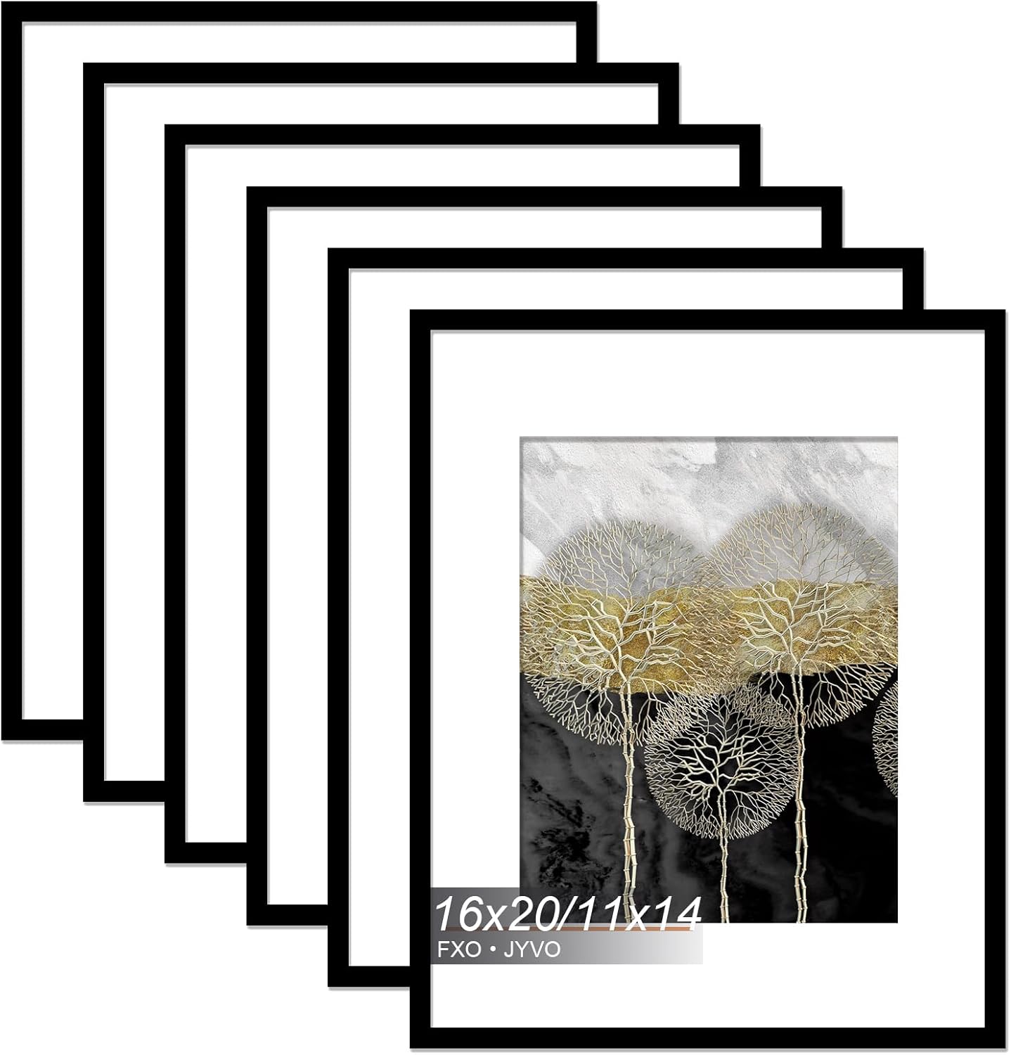 16x20 Picture Frame Set of 6 for Posters and Photos