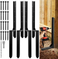3.42 FT Heavy Duty Steel Fence Post Repair Kit for Wood Fences