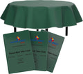 Exquisite Green Vinyl Tablecloths 70 in Round - Waterproof, Reusable
