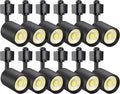12-Pack 10W Black H Type LED Track Lighting Heads - 4000K Neutral