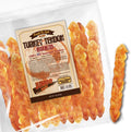 Gootoe Turkey Tendon Dog Treats Braid (M) 1 lb - Long-Lasting Natural