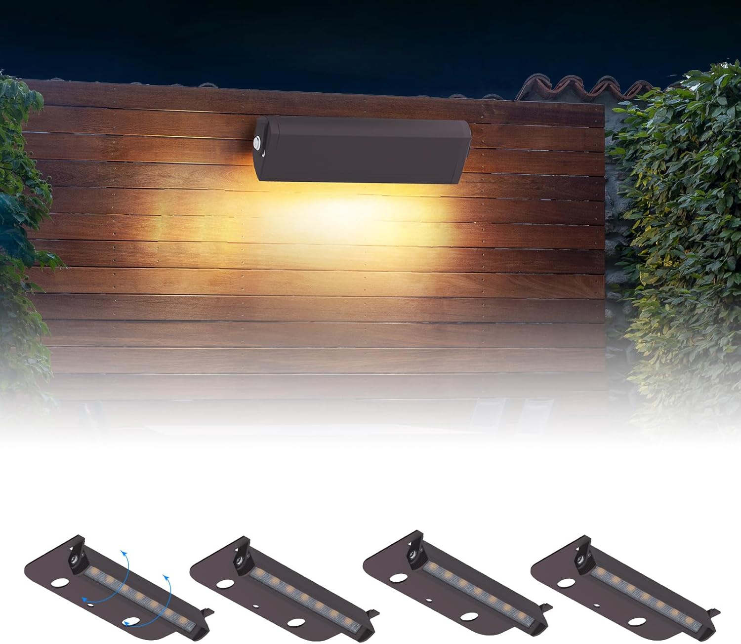 4 Packs 4in LED Hardscape Lighting for Outdoor Spaces