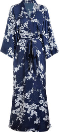 Long Soft Silky Kimono Robe for Women - Lightweight Charmeuse Comfort