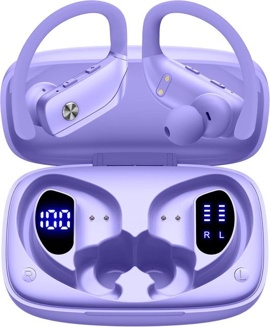 bmani Wireless Earbuds: 48hrs Playtime & LED Display