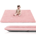 Baby Play Mat for Floor 1.3in Thick Playpen Mat - Soft Coral Velvet