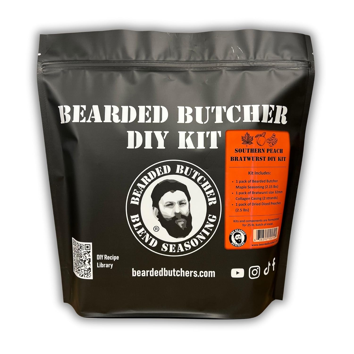 Bearded Butchers Southern Peach Bratwurst DIY Kit for Home Chefs