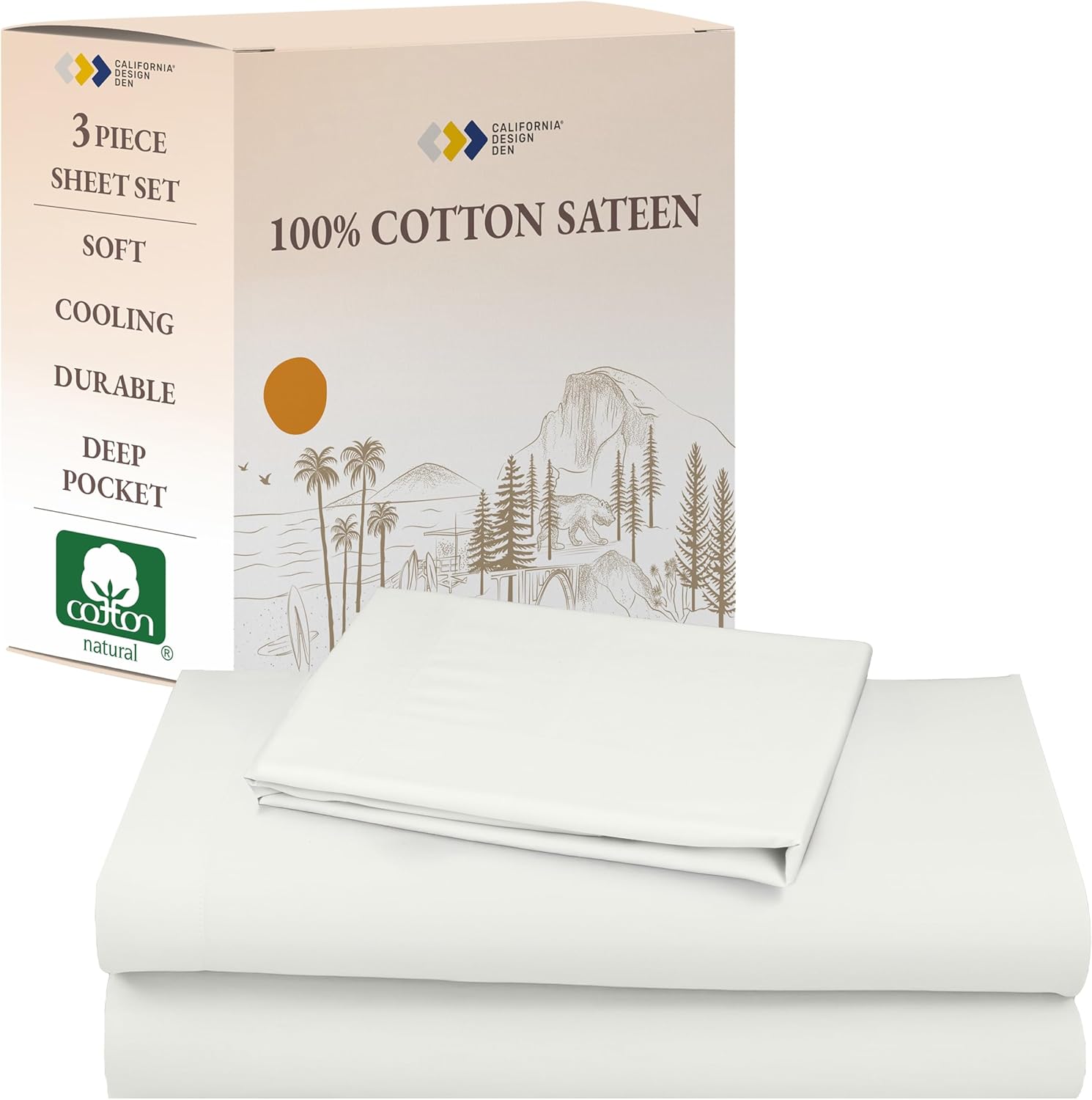 California Design Den Twin XL Bed Sheets Set for Ultimate Comfort