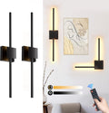 Battery Operated Wall Sconces Set of 2 - Dimmable 28.3in Picture
