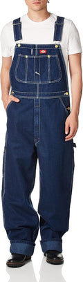 Dickies Men's Bib Overall - Durable Indigo Workwear Safety