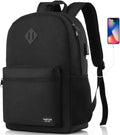 17 Inch Backpack for School and Travel with USB Charging Port