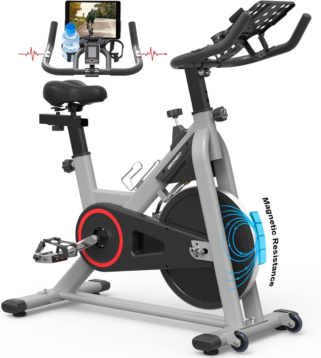 Best Exercise Bike for Home Workouts with LCD Monitor & More