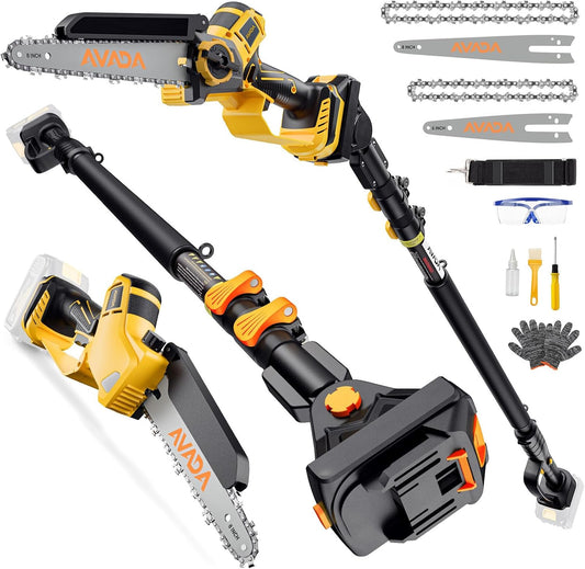 2-IN-1 Cordless Pole Saw & Chainsaw for Efficient Tree Trimming
