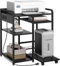 Printer Stands with Charging Station 23.6 x 18.9 in - Large Printer