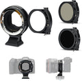 JJC EF-EOS R Drop-in Filter Mount Adapter with VND CPL & UV