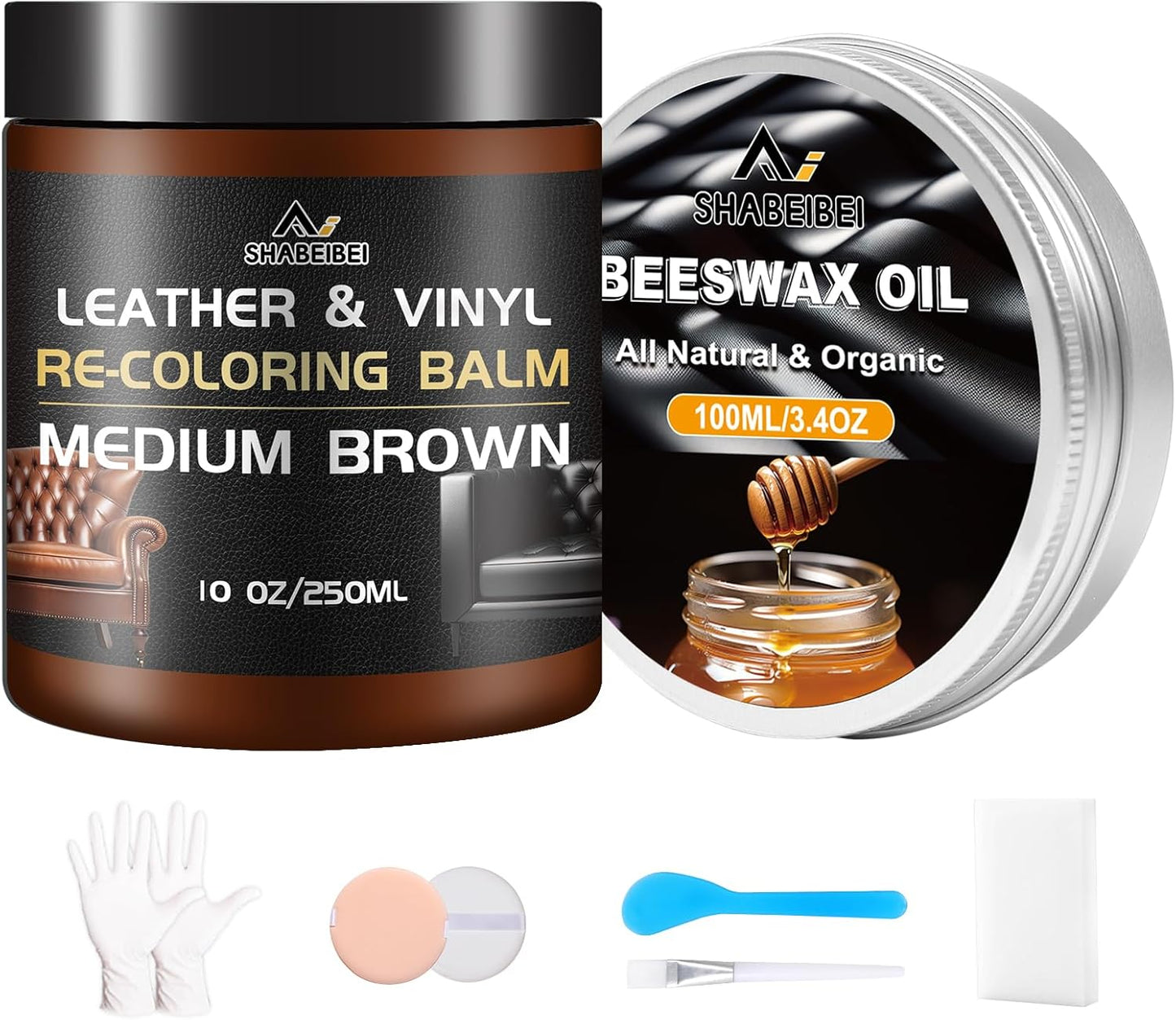 Leather Repair Kit - Revive & Protect in Medium Brown