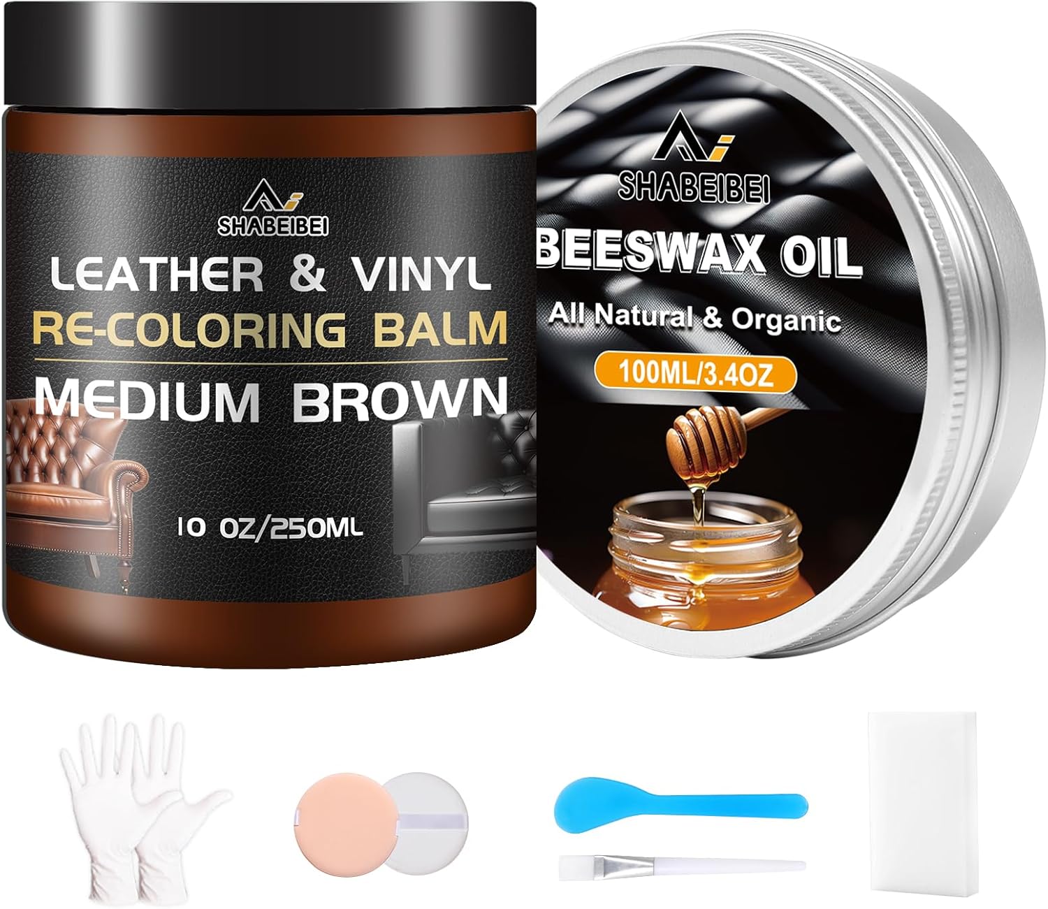 Leather Repair Kit - Revive & Protect in Medium Brown