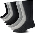 Calvin Klein Men's Dress Socks 8 Pack - Breathable Cotton Crew Shoes