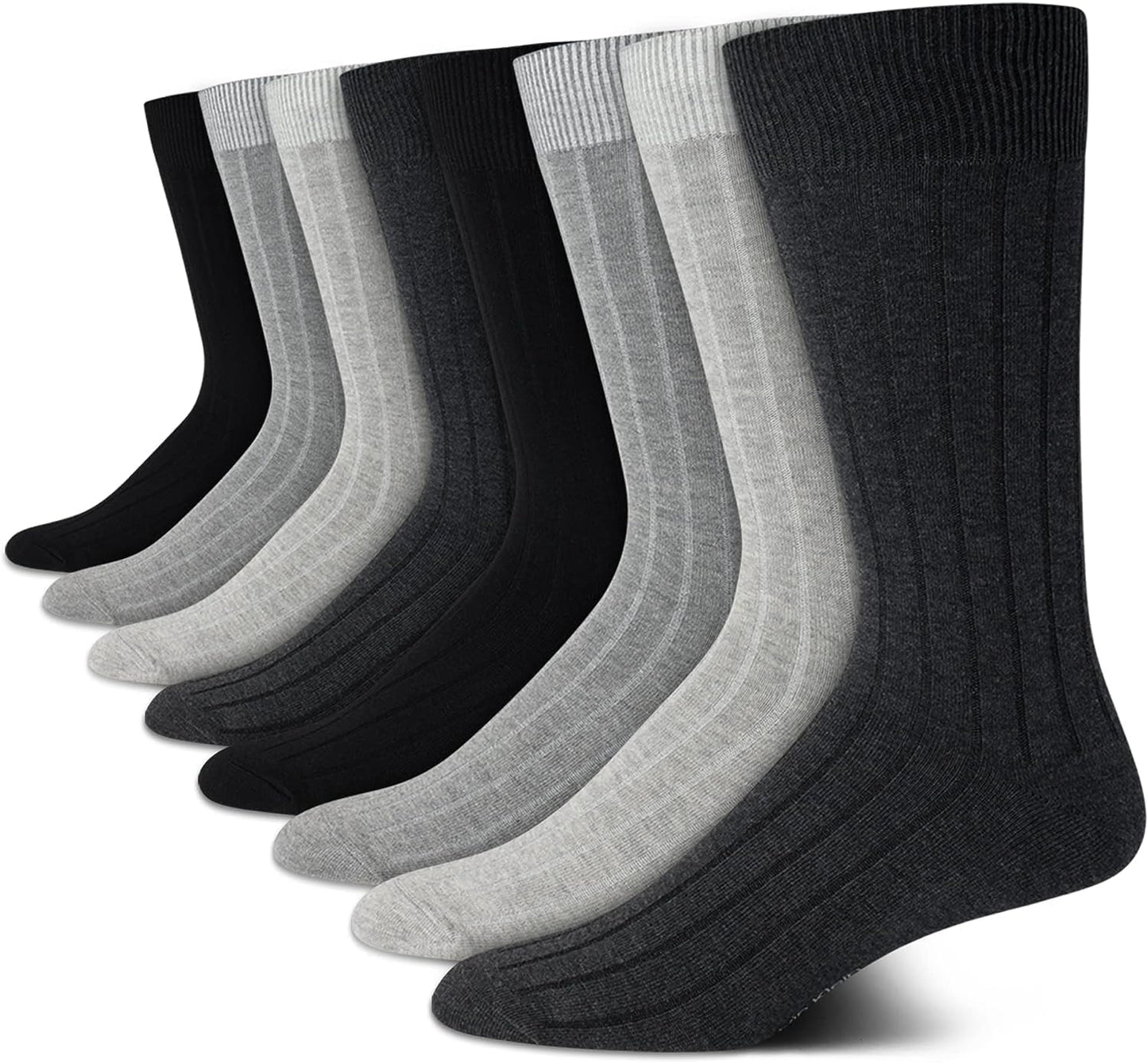 Calvin Klein Men's Dress Socks - Breathable Cotton Crew Socks