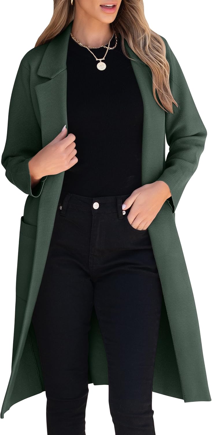 ANRABESS Womens Cardigan Sweater for Cozy Fall Outfits