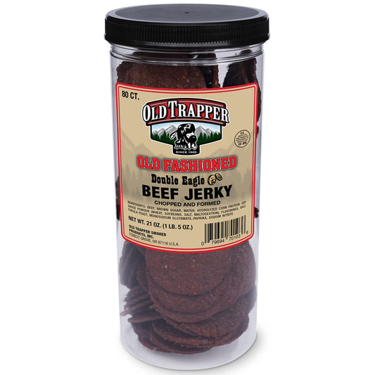 Old Trapper Double Eagle Beef Jerky - Natural Wood Smoked Snacks