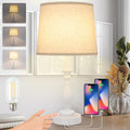 Farmhouse Table Lamp Touch Control 3-Way Dimmable - With USB Ports