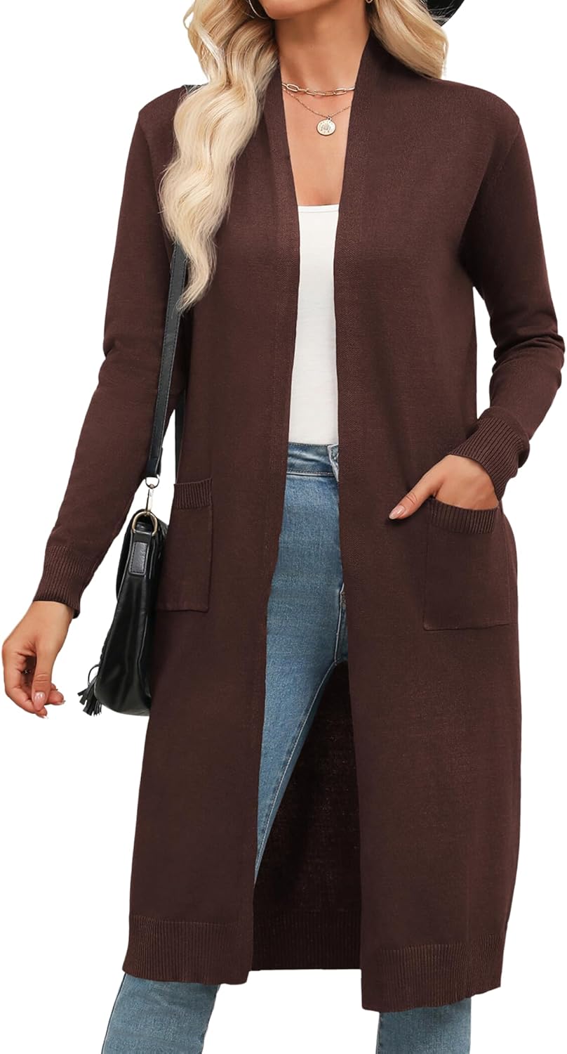 Zeagoo Women's Long Cardigan Sweaters for Stylish Comfort